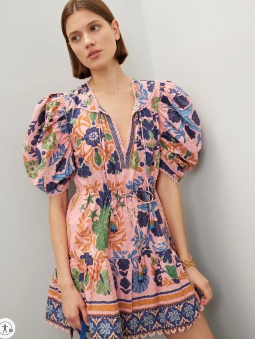 FARM Rio Seashell Mini Dress - Picture 1 of 6